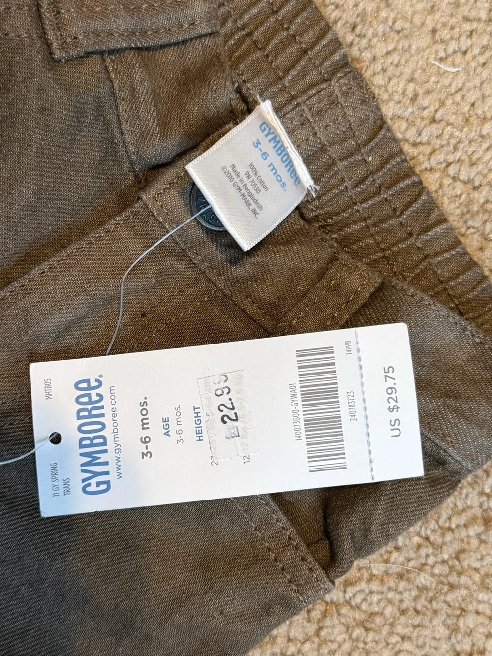 Gymboree boys 3-6M Two-Piece Kids jeans shirt Set skate print